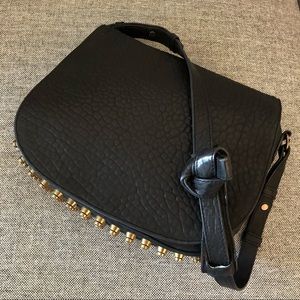 ALEXANDER WANG - Pebbled Lambskin Lia Sling Black